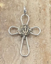 Widow's Mite Treasure Coin Prutah Ancient Biblical Authentic Anchor SS Pendant