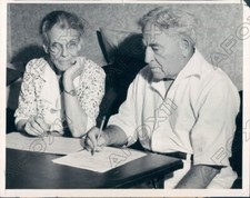 1940 HOF Amos Alonzo Stagg Coaches College of the Pacific Press Photo