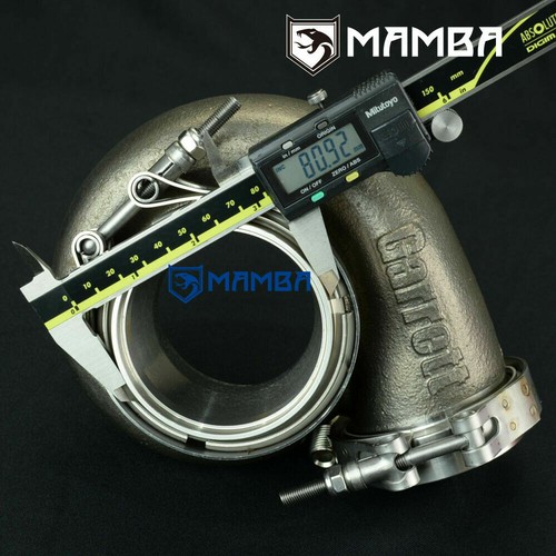 Brida de carcasa de turbina turbo banda V SUS304 + abrazadera / Garrett GT28R/GT30R/GT35R - Imagen 11 de 11