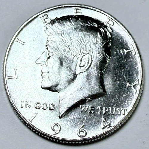 1964 KENNEDY HALF DOLLAR BU/ UNCIRCULATED 90% SILVER MINT STATE PLUS #5959
