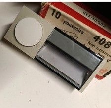 Poussoir sonnette Legrand non lumineux 6A gris -fumé