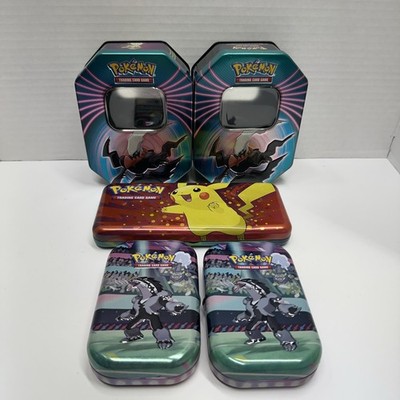 Pokemon Empty Tin Lot 5 Mini Tins + Pencil Case Tim