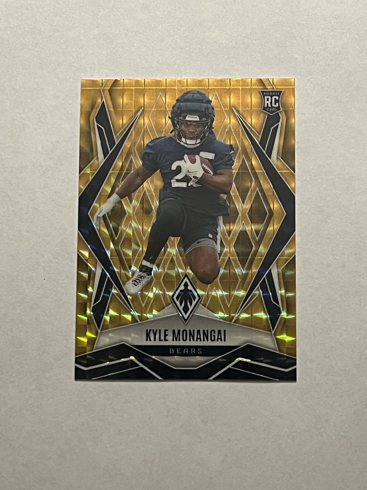 2025 Panini Phoenix - Rookies Kyle Monangai #249 Gold Pyramids /10 (RC) (SSP)