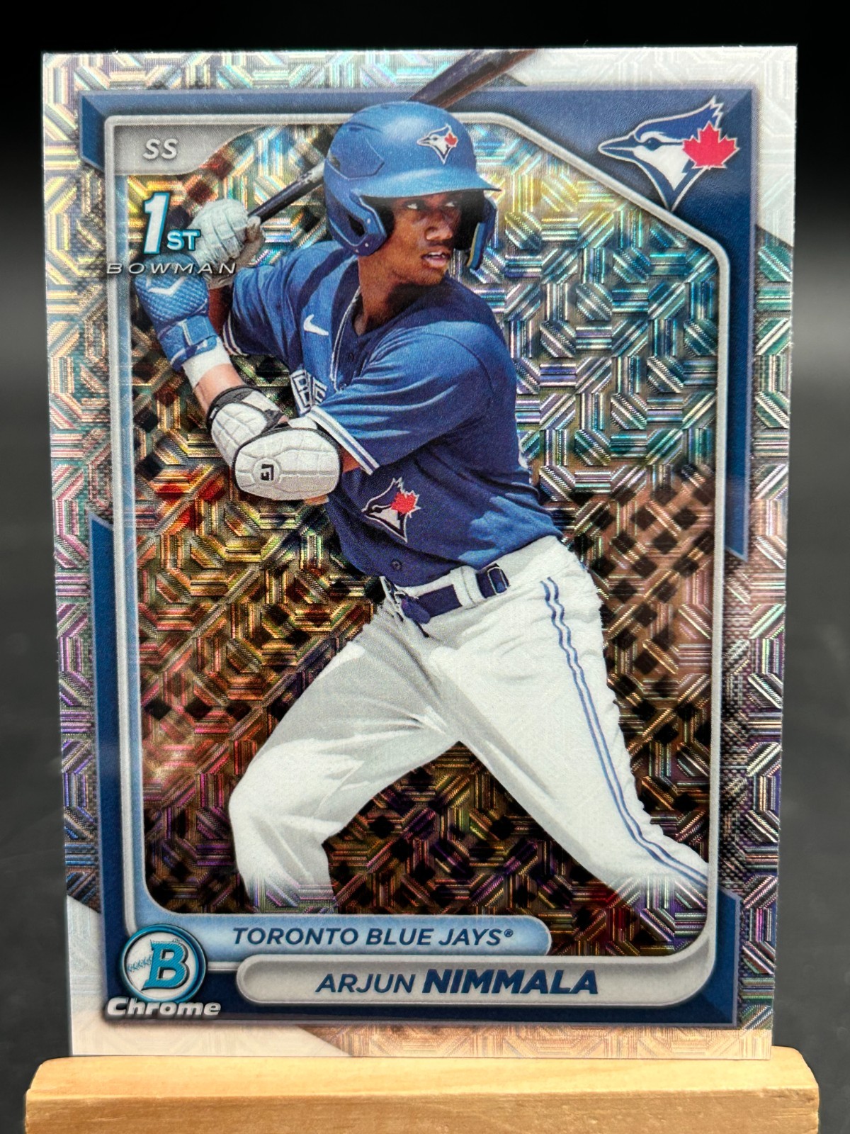 ARJUN NIMMALA 2024 Bowman Chrome Mega Box 1st #BCP-142 Mojo Blue Jays