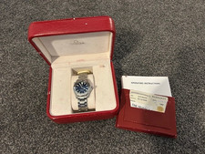 *Box/Papers* Omega Seamaster Gents Watch Blue Quartz