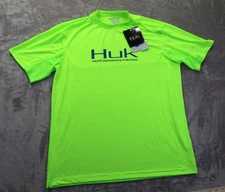 Huk T Shirt's Men's Performance Fishing Green Size M NWT New