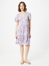 Ladies Girls Spring Summer Floral Print Quilted Hem Flounces Dress SALE NEW