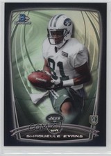 2014 Bowman Chrome Black Refractor 158/299 Shaquelle Evans #204 0c4