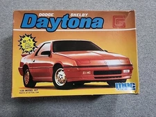 MPC/Ertl 1987 Dodge Shelby Daytona Turbo Vintage 1986 1:25 Model Kit Open Box 