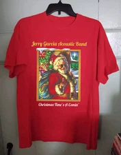 Christmas Time's A Comin Jerry Garcia T Shirt Size S-5XL
