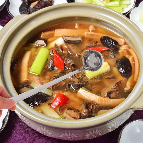 2 Pack Stainless Steel Mixing Spoon Korean Soup Kitchen Serving Spoons