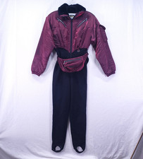 Nils Ski Suit Women's One piece Snowsuit Jumpsuit W/ Matching Fanny Pack Size 8