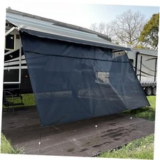 RV Awning Sun Shade Screen 8'x16'3'' Fit for 17' Awning ,Black Mesh Shade