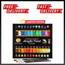 24 Colors Paint DIY Acrylic Paint Set for Hobby Model Painting Artists