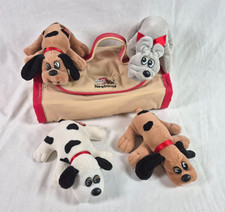 1986 Tonka Pound Puppies Newborns Carrier Kennel Crate With 4 Puppies