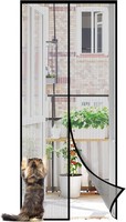 Sekey Magnet Fliegengitter TüR 110X220 Cm Insektenschutz Vorhang Schwarz Robust