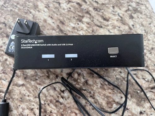 StarTech SV231DVIUA 2Port DVI USB KVM Switch Audio@USB 2.0HUB