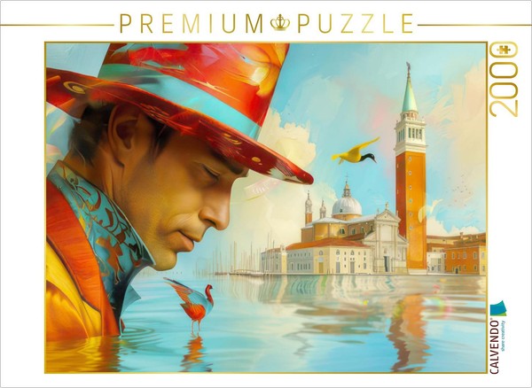 Calvendo Puzzle Surreal Venice | 2000 Pieces, Finished Size 35.4 × 26.4 In (90 ×-image