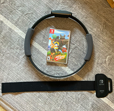 Nintendo Switch Ring Fit Adventure Game Bundle w/ Ring-Con & Leg Strap
