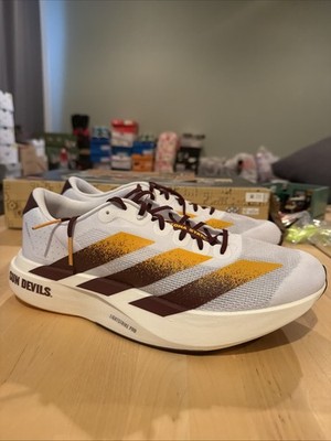 Adidas Adizero Evo SL Sun Devils Running Shoes White Maroon  display picture 2