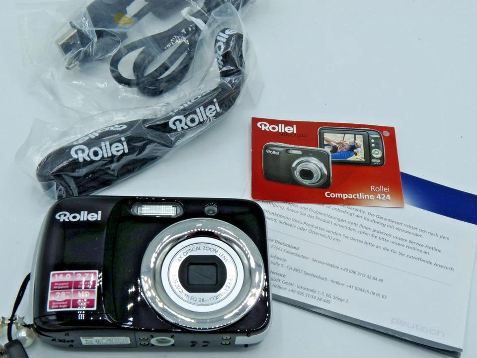 Rollei Digitalkamera Compactline 424 Mit Zubehörpaket / Getestet ! - Bild 4 von 4