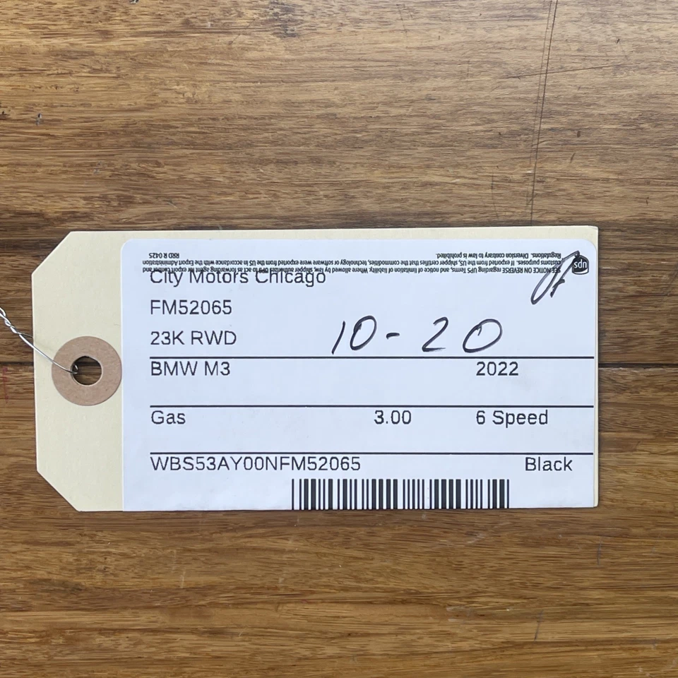 BMW M3 G80 2019-2025 conjunto de 2 parasol delantero izquierdo y derecho OEM Foto 2 de 4