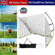 Football Goal 6x4ft - 8x5ft - 12x6ft Training Net Posts Kids Garden Goals UK