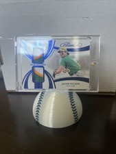 JACOB WILSON 2025 FLAWLESS DUAL PATCH SAPPHIRE OAKLAND 10/15 