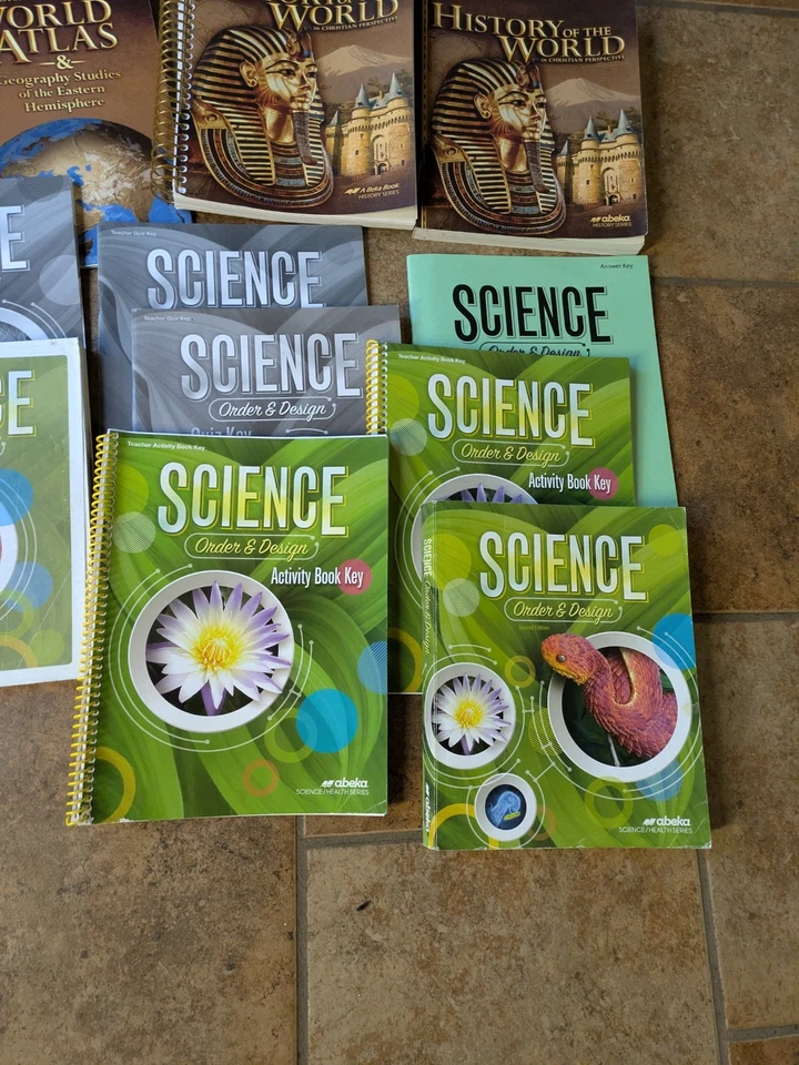 Abeka 7th Grade 7 Lot Of 28 Curriculum Set Beka Math Science Literature History - Image 2 of 4