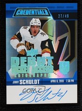 2019-20 Upper Deck Credentials 27/49 Jimmy Schuldt #RTAAV-JS Auto 0a4