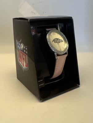 Baltimore Ravens Pink Women's Watch Game Time NFL New Unopened In Package