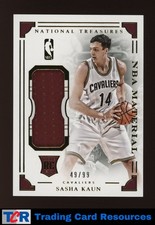 2015-16 Panini National Treasures #12 Sasha Kaun NBA Rookie Materials #/99