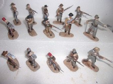 soldatini giocattolo guerra civile csa inf. set. lotto 1