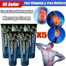5x CapsaCare Neuropathy Massage Cream   Soothing Nerve Pain Relief 100g