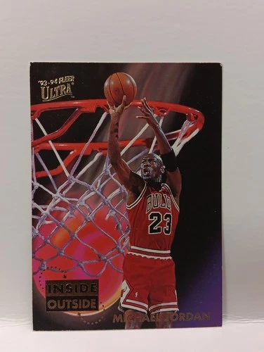 1993-94 Fleer Ultra - Inside Outside Michael Jordan #4 EX Damaged Insert
