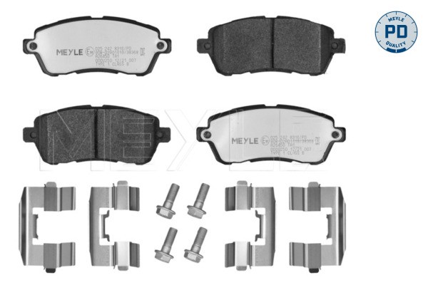 Front MEYLE GERMANY 025 242 8316/PD Brake Pad Set, disc brake for DAIHATSU,FORD,