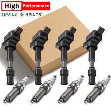 4pcs Ignition Coils + 4pcs Spark Plugs for 2017-2022 Kia Optima Forte5 2.0L L4