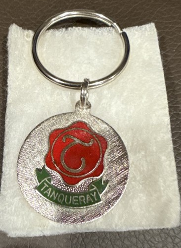 2 TANQUERAY GIN KEYCHAIN RING & MONEY CLIP LOT SILVER TONE VINTAGE NIB - Picture 5 of 12