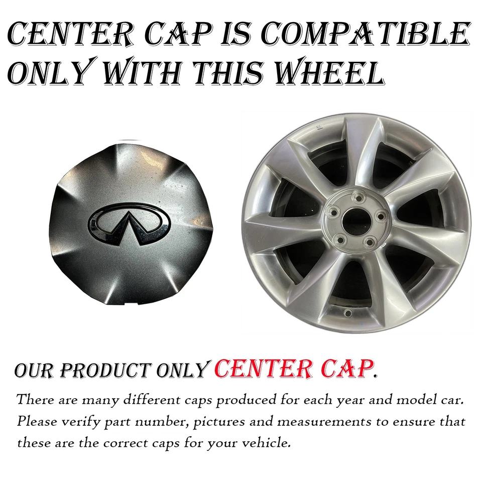 Tapa central para Infiniti EX35 OEM 2008-2010 40315-1BA8A 40315-1BA2A (5 3/4 pulgadas) Foto 2 de 4