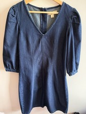 Band Of Gypsies Women’s Dress 10 Summer Boho V Neck Puff Sleeve Hippy Festival