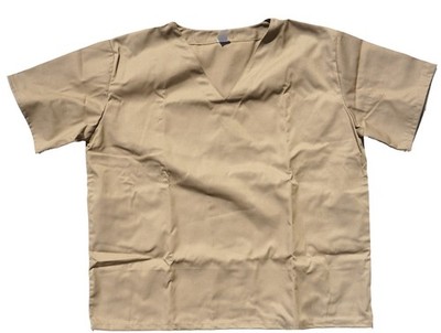 Real DOC Corrections State Prison Jail Inmate Uniform Scrub Shirt Khaki XL
