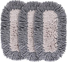 Microfiber Dust Mop Replacement Pads for Hardwood Floor Cleaning  3 Packs,