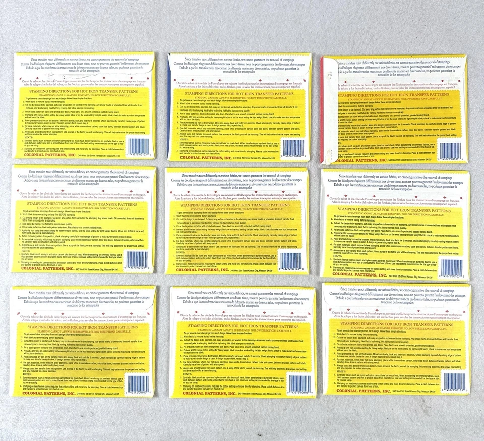 Aunt Martha's Hot Iron Transfers Lot Of 9 Christmas Embroidery Patterns Crafts - Image 4 of 4