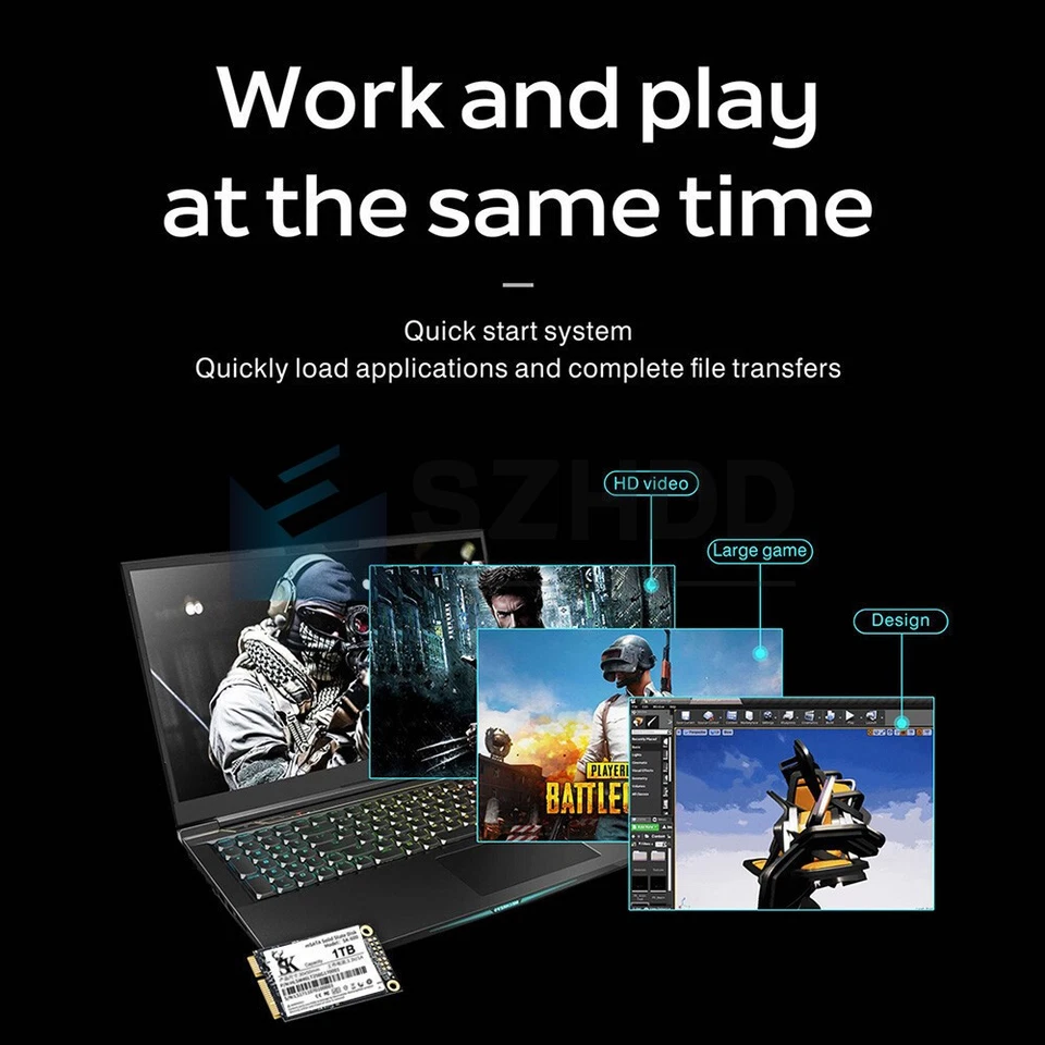 NEW 2TB Internal SSD mSATA For Intel Samsung Dell HP Lenovo Acer Laptop Mini PC - Image 4 of 4