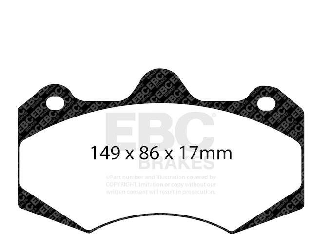 Front Brake Pad Set For 2001-2006 Aston Martin Vanquish 2002 2003 2004 FC164PS
