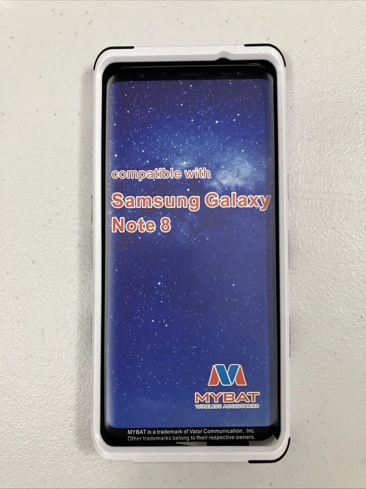 Capa telefone híbrida Mybat Tuff roxo azul paisley Samsung Galaxy Note 8 - Imagem 2 de 4