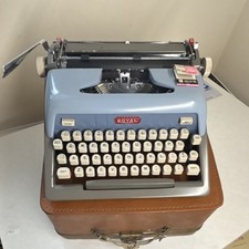 Royal Futura 800 Vintage Manual Portable Typewriter with Case thumbnail