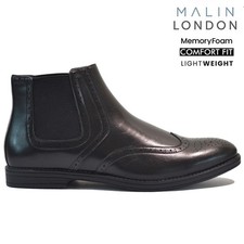 MENS MEMORY FOAM BROGUE CASUAL SMART CHELSEA DEALER ANKLE WORK SHOES BOOTS SIZE