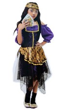 Fortune Teller Gypsy 6-PC Halloween Costume Girl's Size M 8-10 Modern Hero NEW
