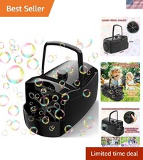 Bubble Machine, Automatic 18000 Per Minute Big Bubbles Blower Maker for Kids...